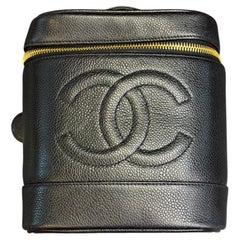VIntage Chanel Tall Caviar Leather Vanity with Card series 4