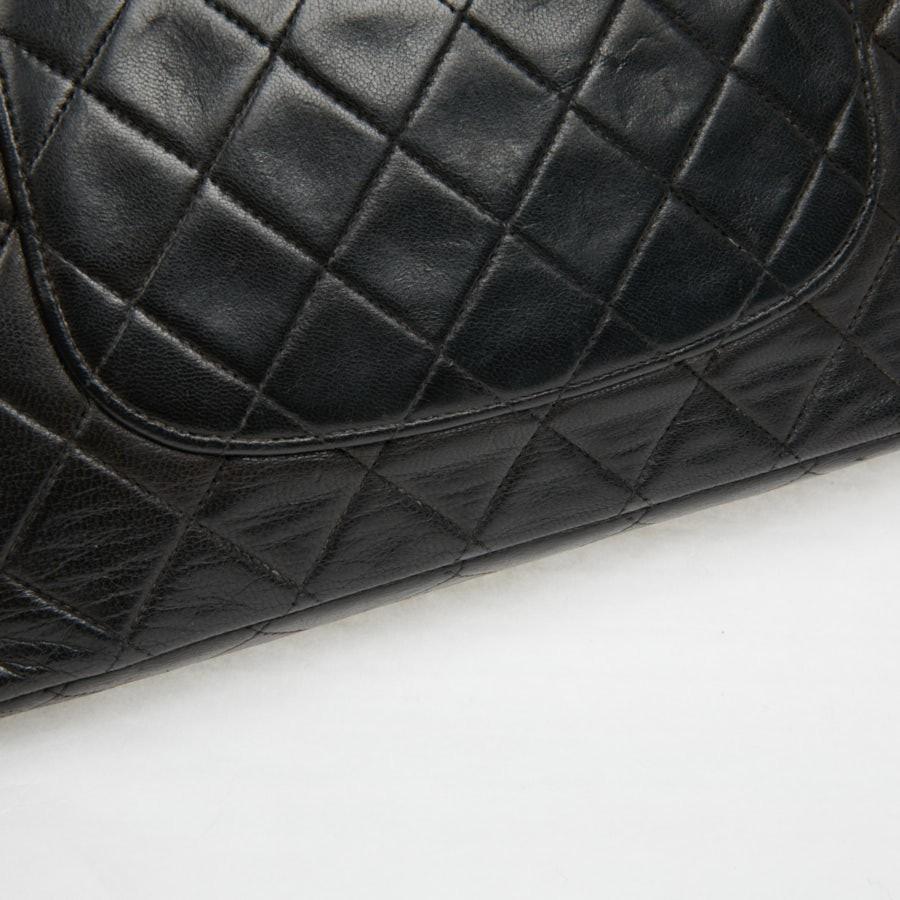 Vintage Chanel Timeless Black Flap Bag 8