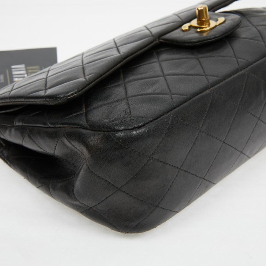 Vintage Chanel Timeless Black Flap Bag 3