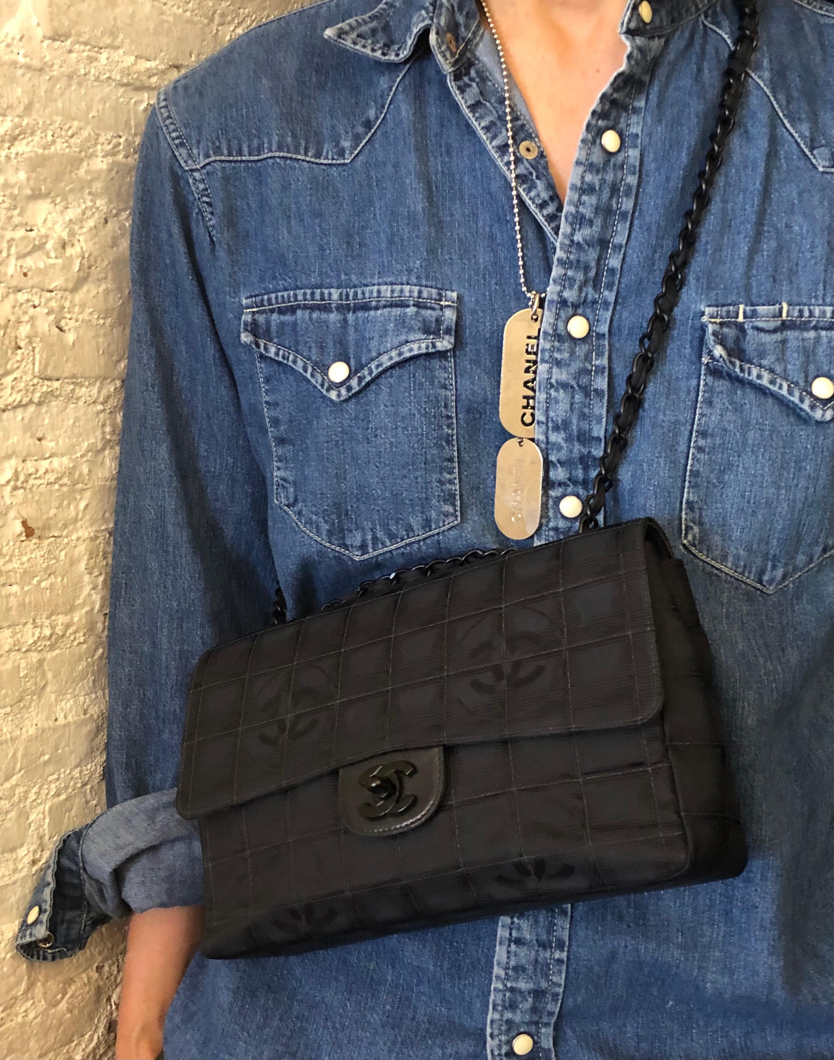 chanel nylon flap bag
