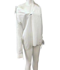 Vintage Chanel White Sailor Style Collar Shirt