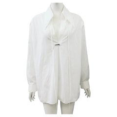 Vintage Chanel White Sailor Style Collar Shirt