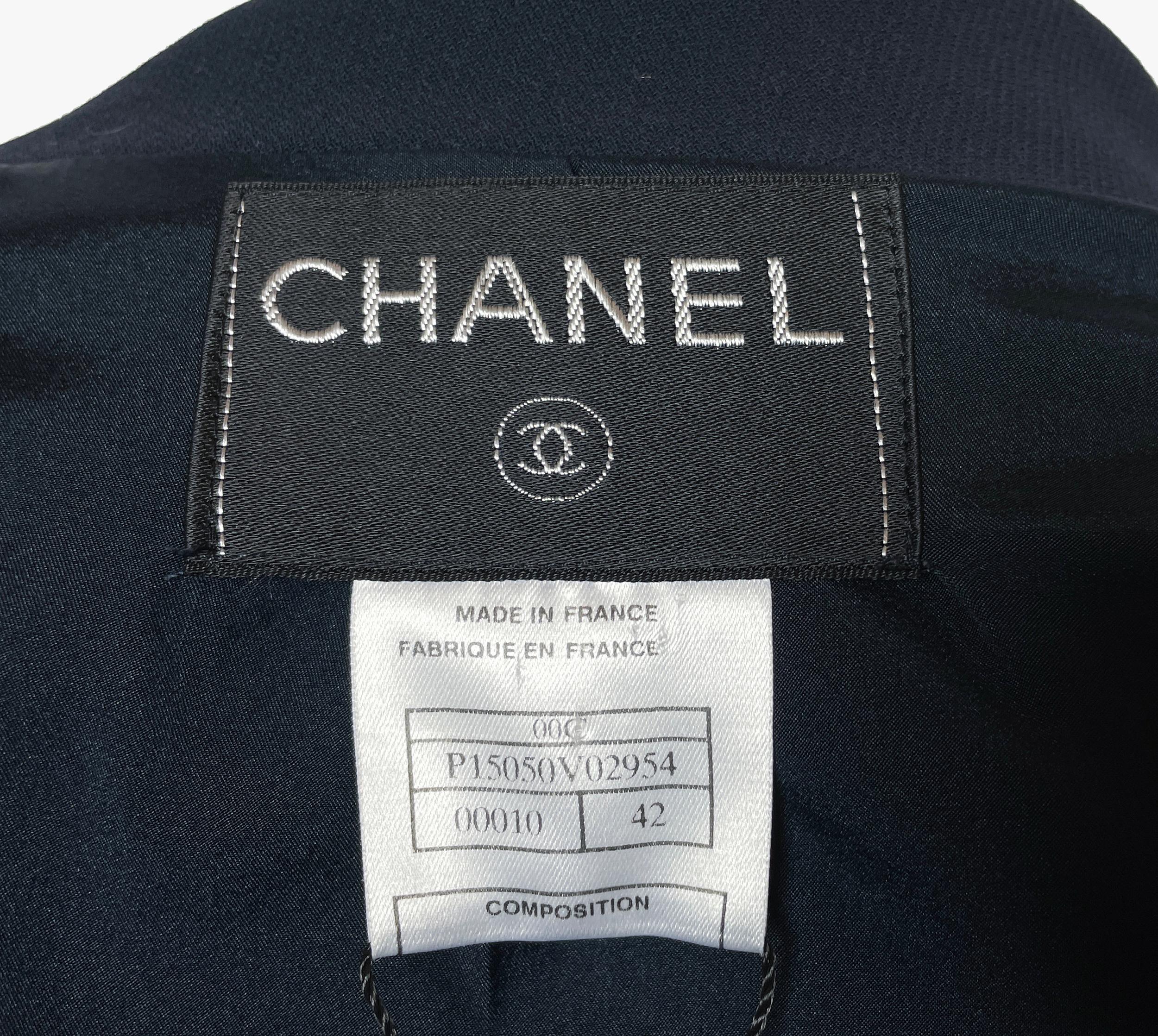 Vintage Chanel-Blazer aus Wolle, Cruise 2000er Jahre im Angebot 2