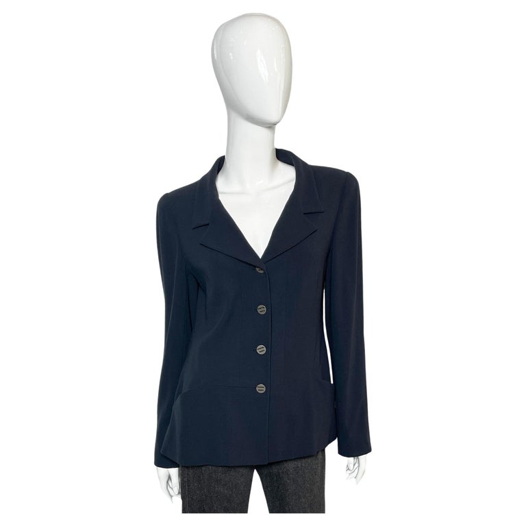 Vintage Chanel Wool Blazer, Cruise 2000s For Sale at 1stDibs