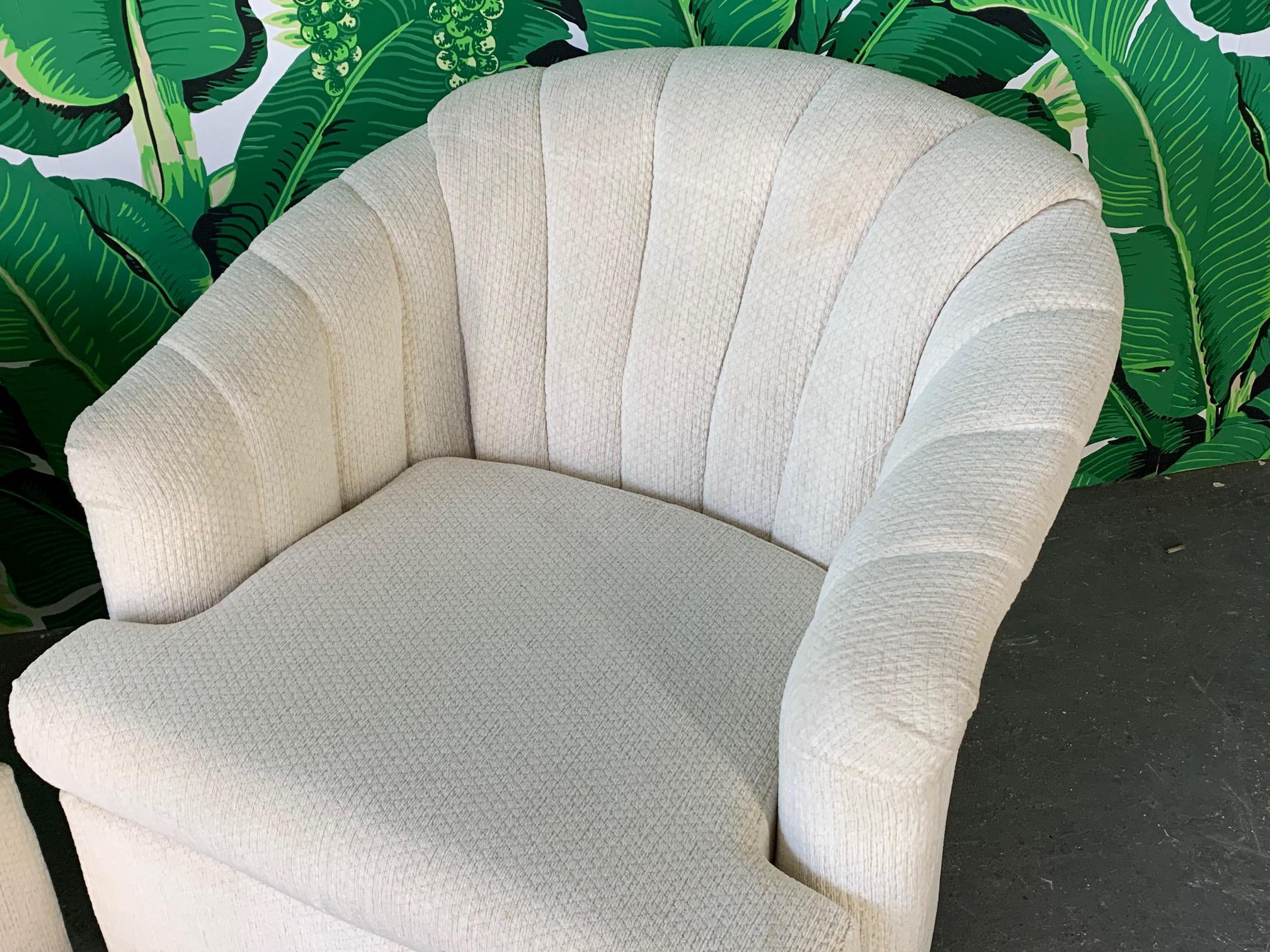 channel back swivel chair