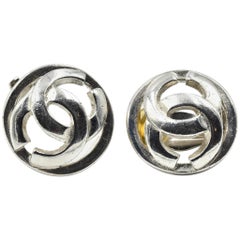 Vintage Channel CC Circle Earrings