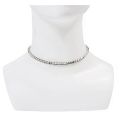 Retro Channel Set Square Choker Circa 1960s