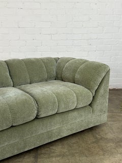 Vintage Channel Tufted Sofa