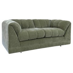 Sofa touffeté canapé cannelé vintage