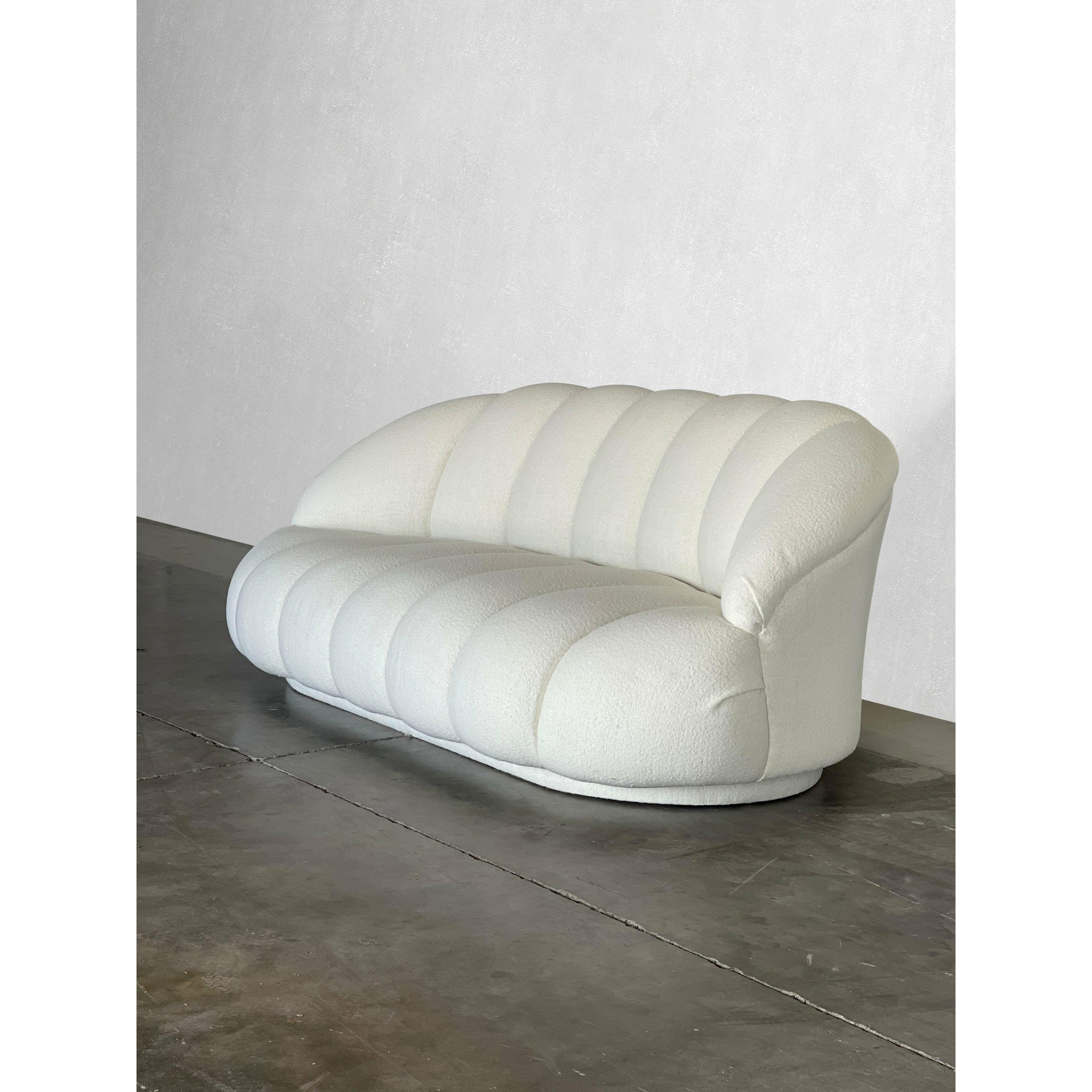 italian boucle sofa