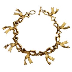 Vintage CHANTAL THOMASS French Bow Charms Link Necklace