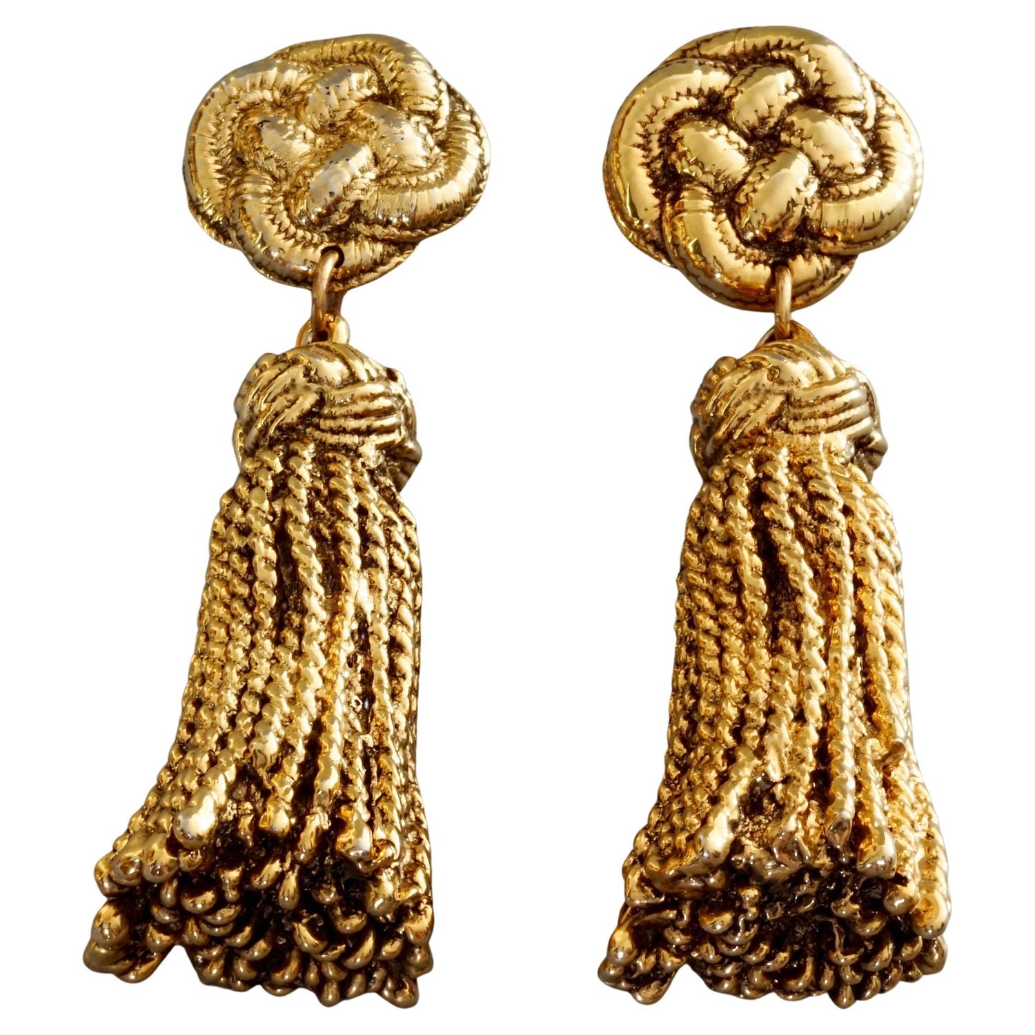vintage chanel tassel earrings