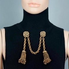 Vintage CHANTAL THOMASS Torsade Tassel Chatelaine Brooch