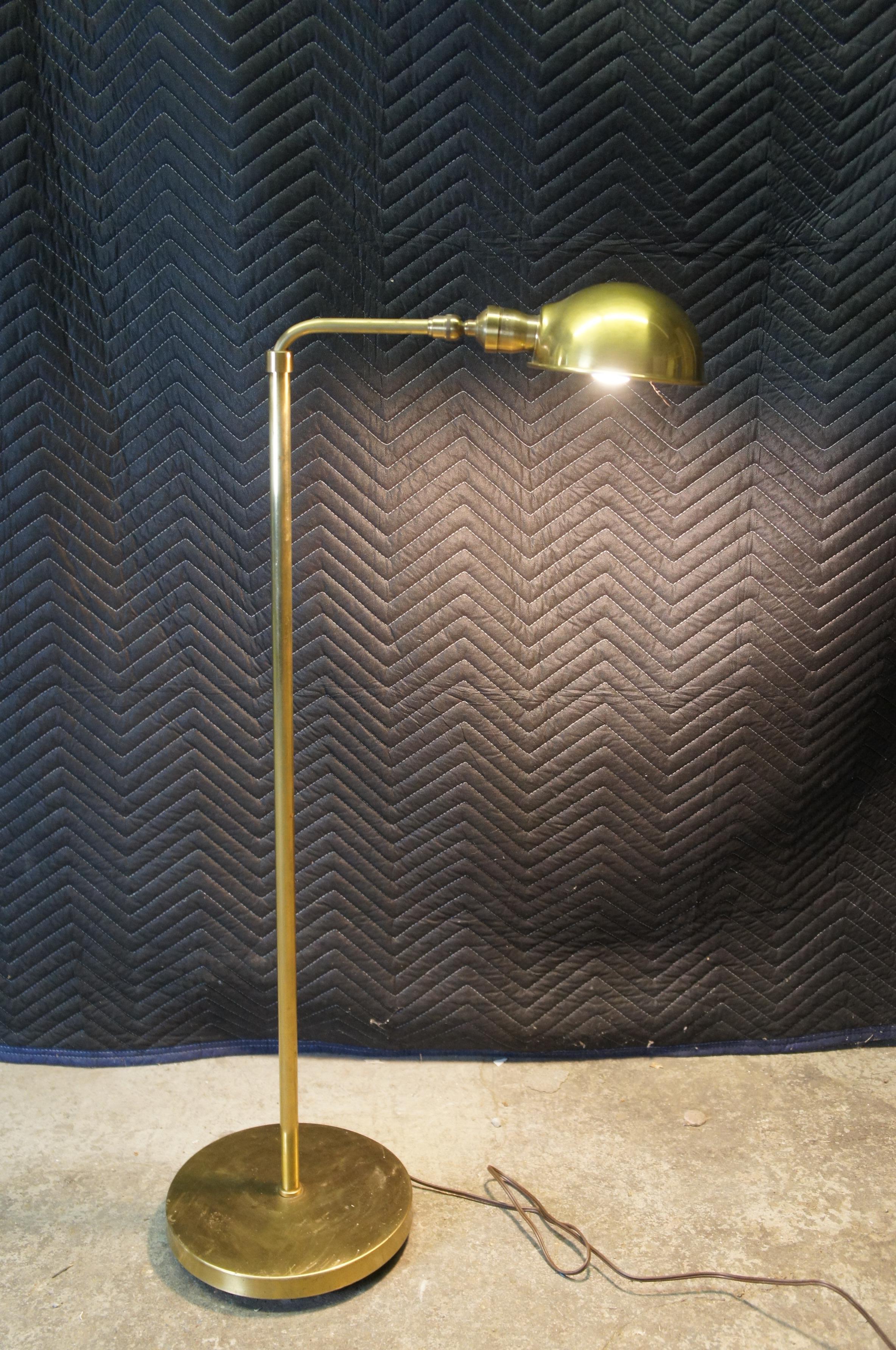 Vintage Chapman Adjustable Brass Pharmacy Apothecary Floor Lamp Dimmable Light 4