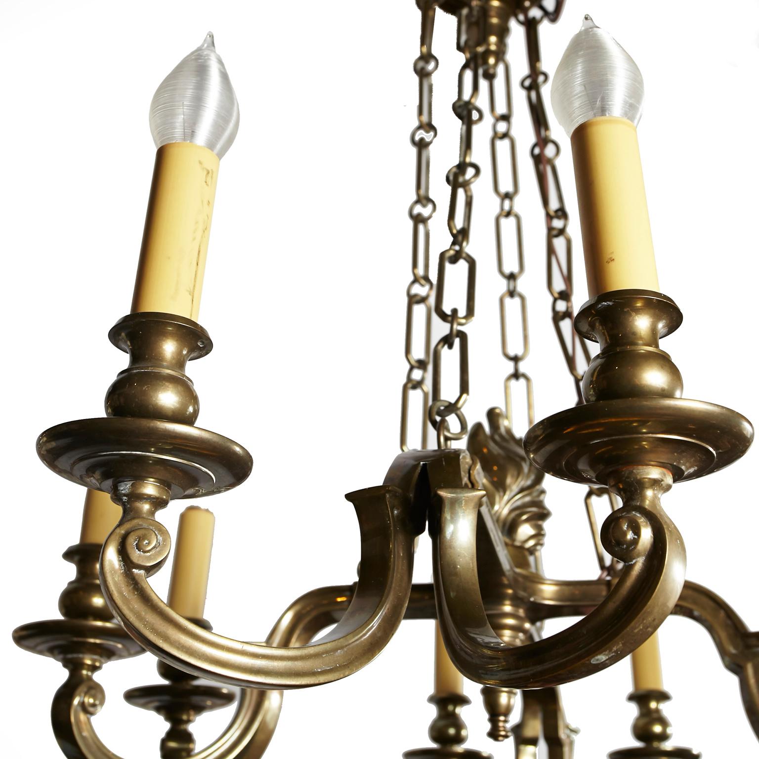 antique brass chandelier for sale