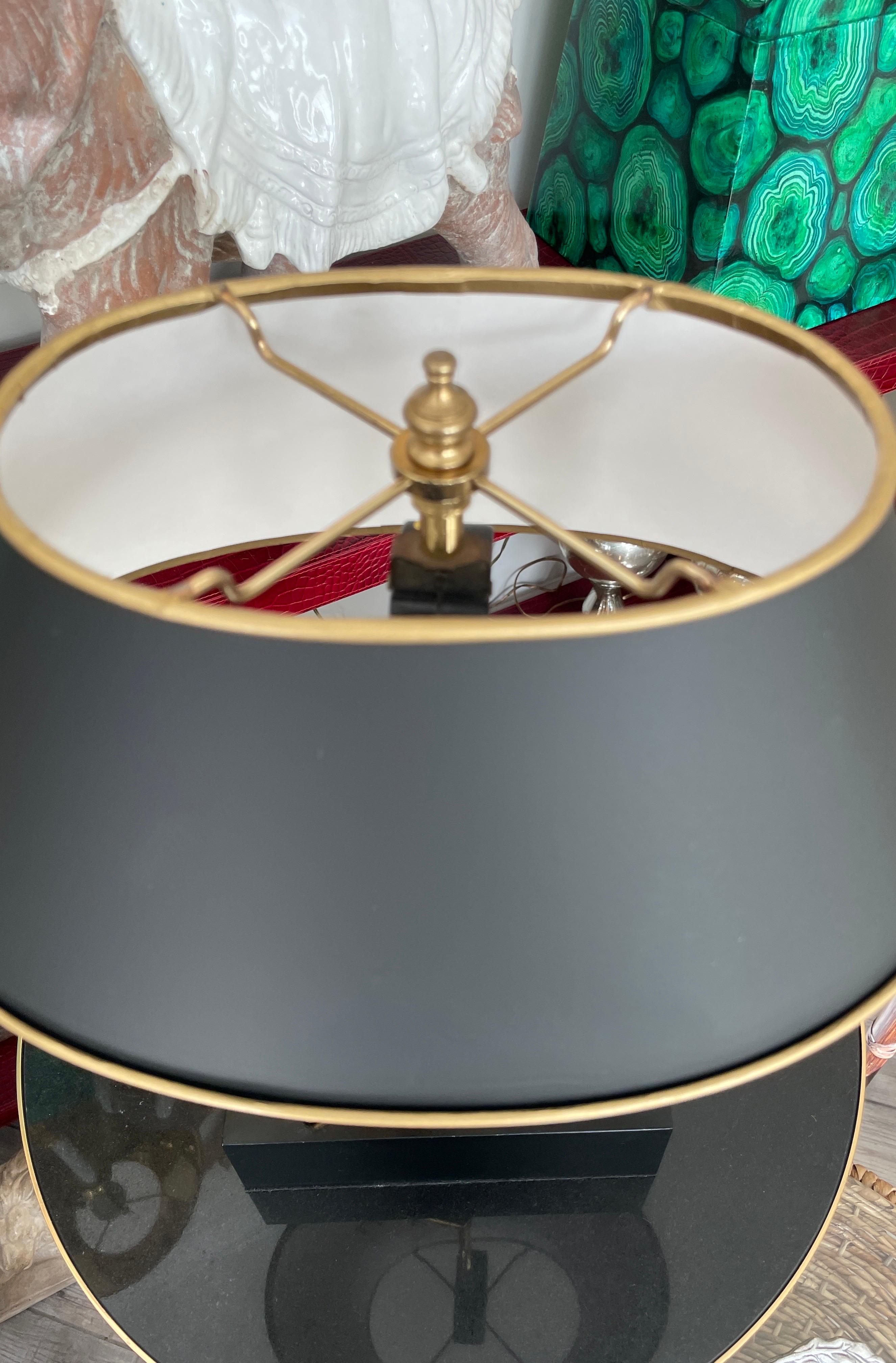 Américain Lampe de bureau Vintage Chapman Brass Stag en vente