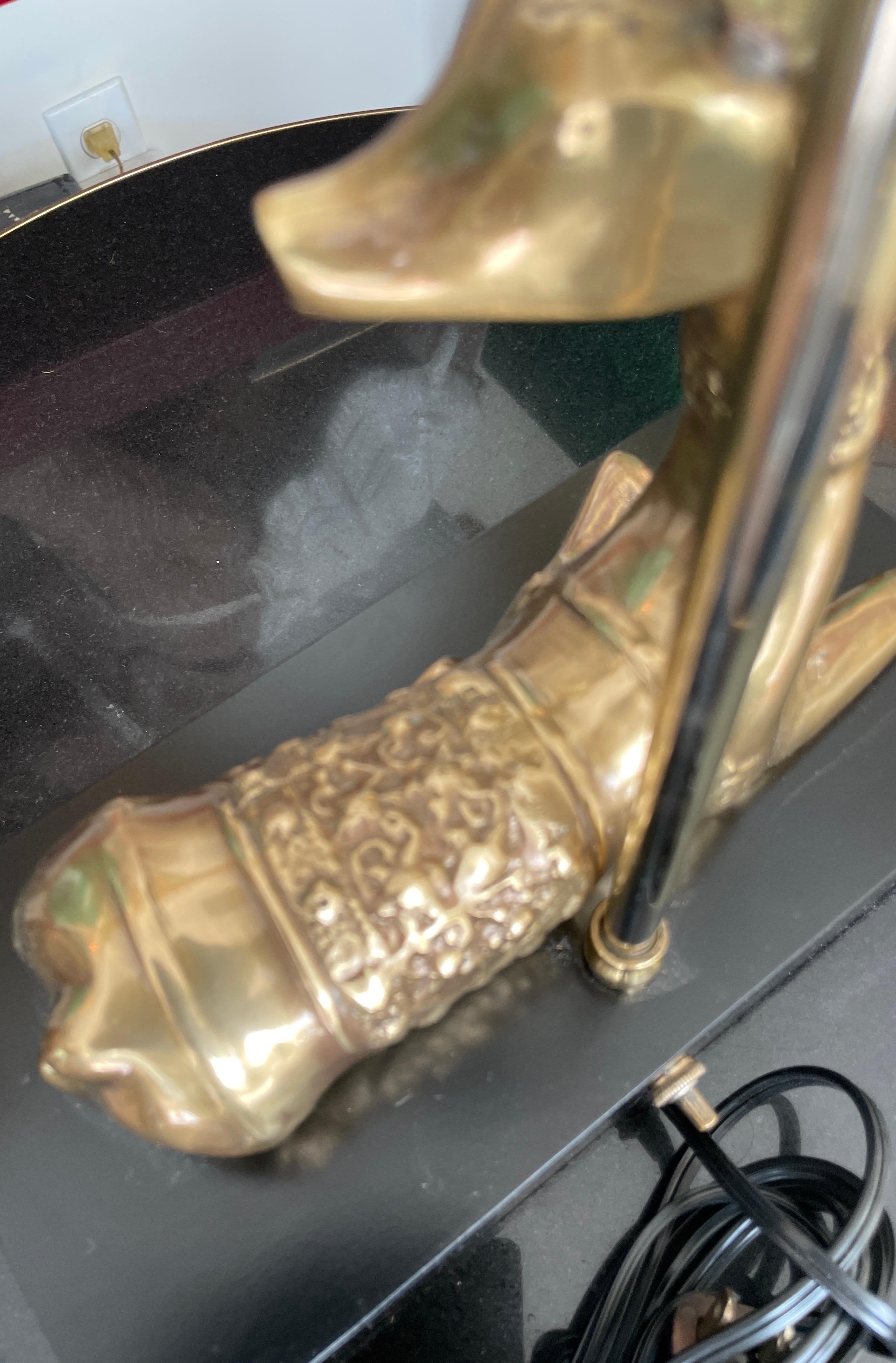 Lampe de bureau Vintage Chapman Brass Stag en vente 2