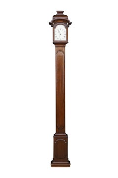 Horloge de parquet vintage Chapman de style « Federal Revival », en acajou, Espagne