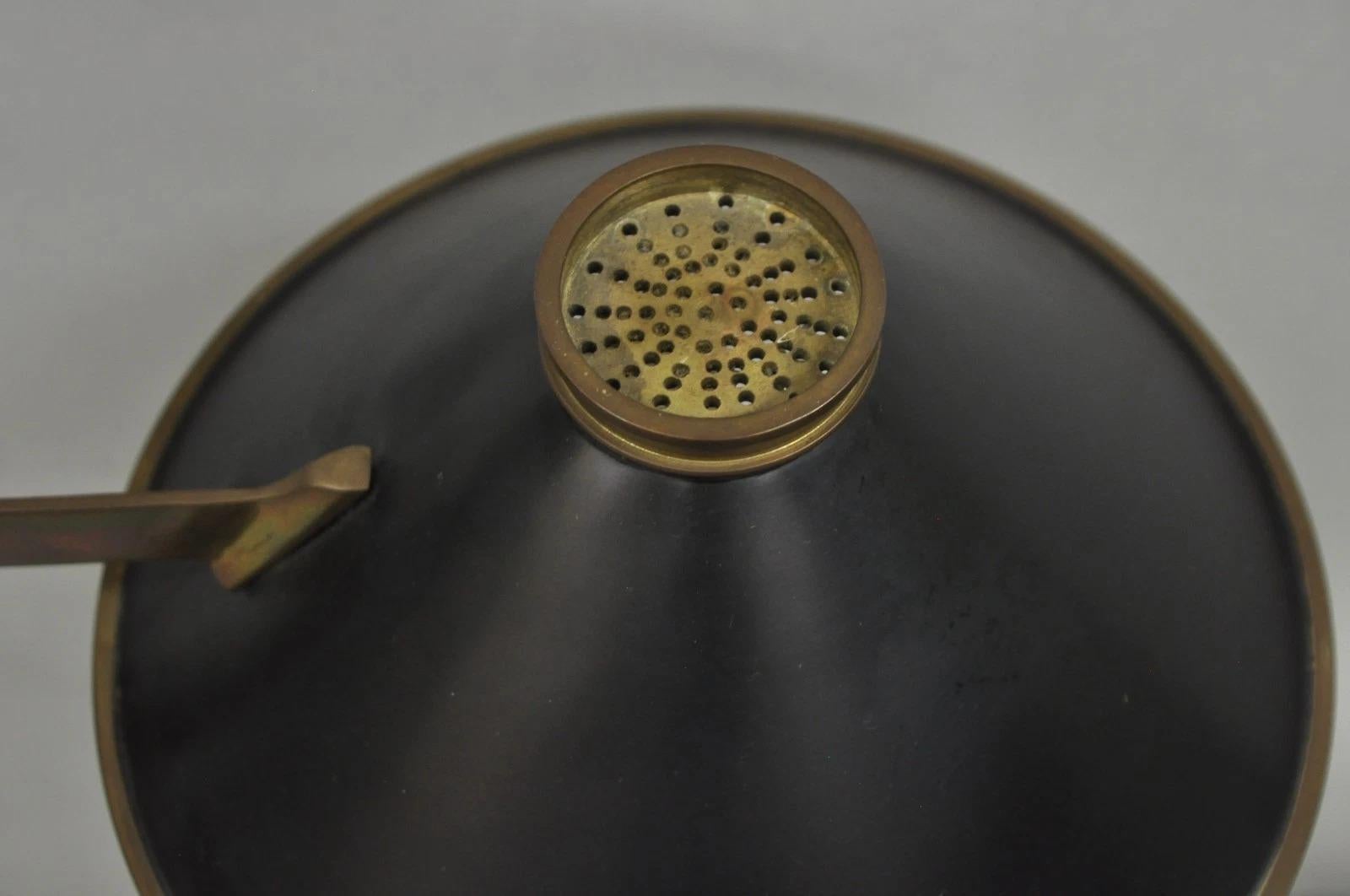 Vintage Chapman Französisch Land patiniert Messing Branch Kerzenständer Schreibtischlampe im Angebot 2
