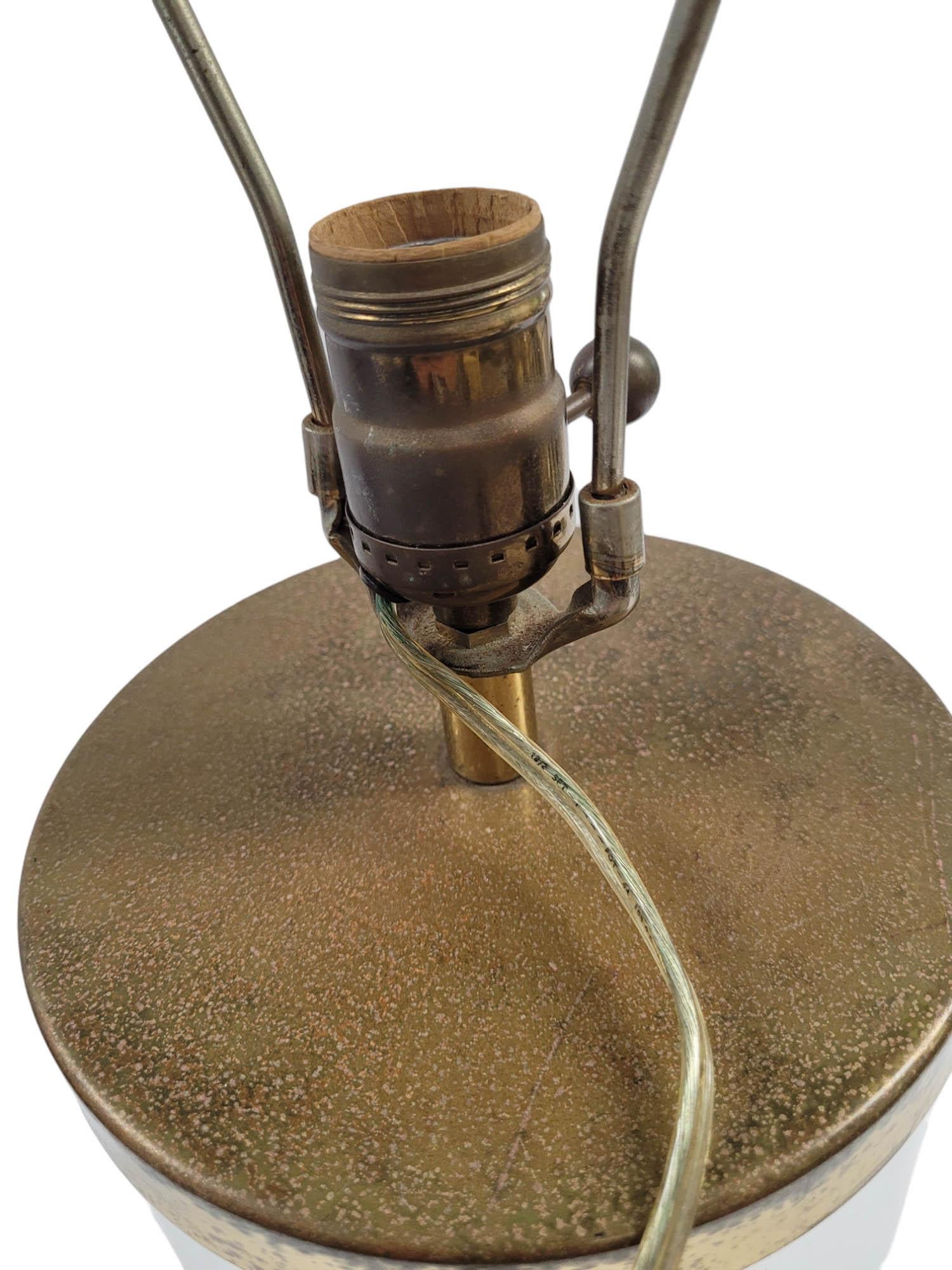 Vintage Chapman Glass & Brass Table Lamp, Circa 1970s For Sale 4