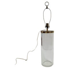 Vintage Chapman Glass & Brass Table Lamp, Circa 1970s