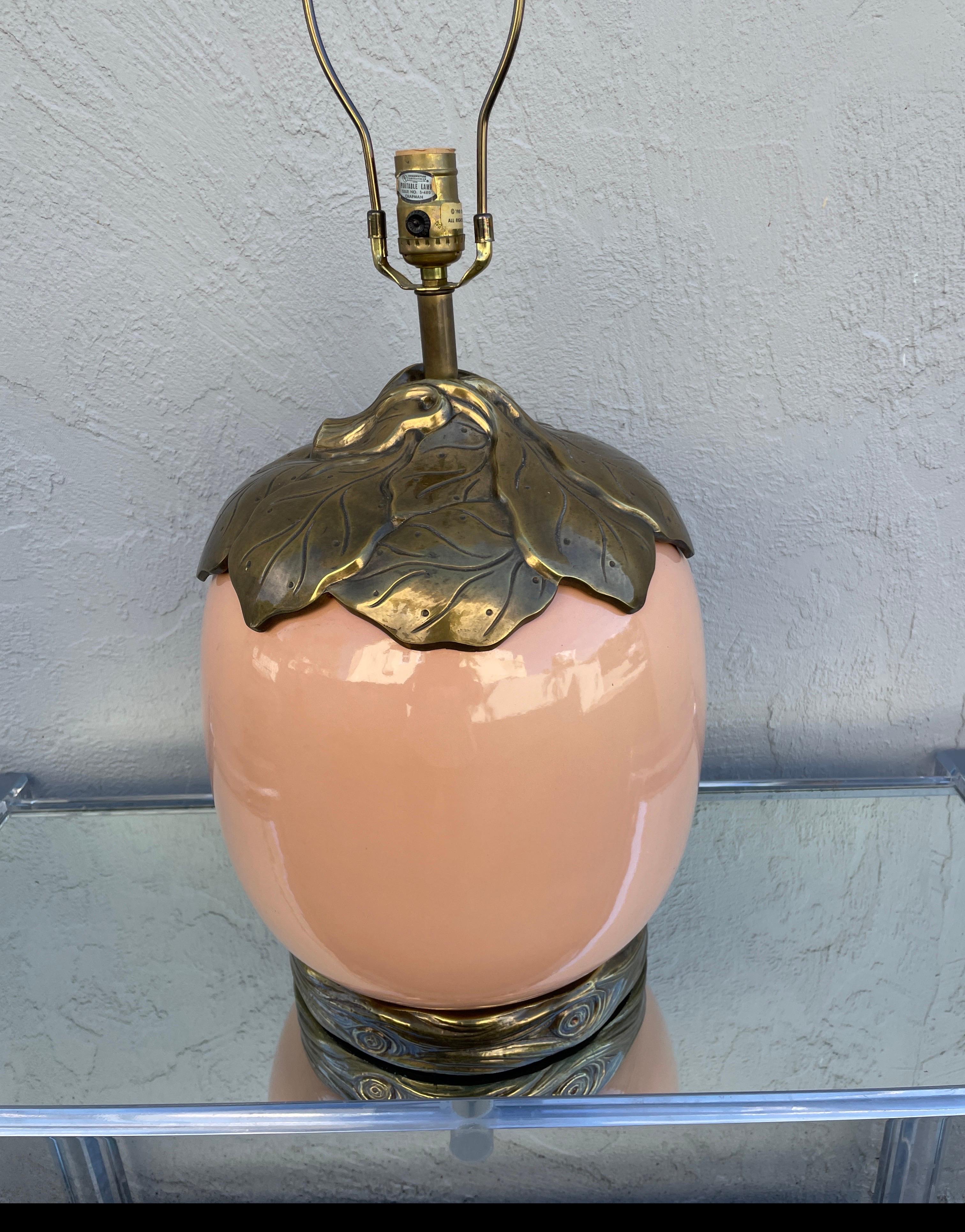 Vintage Chapman Gourd Shaped Table Lamp For Sale 1