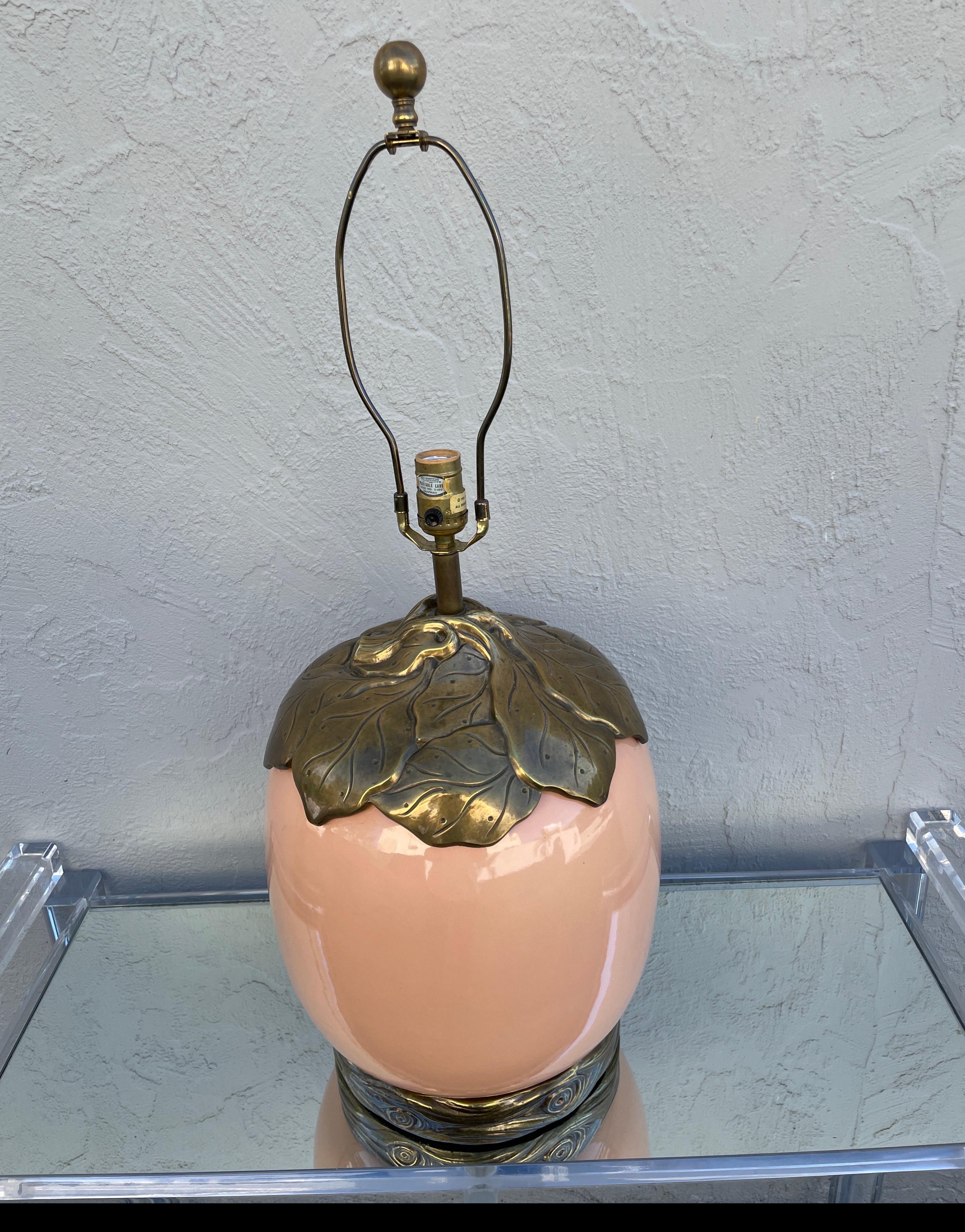 Vintage Chapman Gourd Shaped Table Lamp For Sale 2