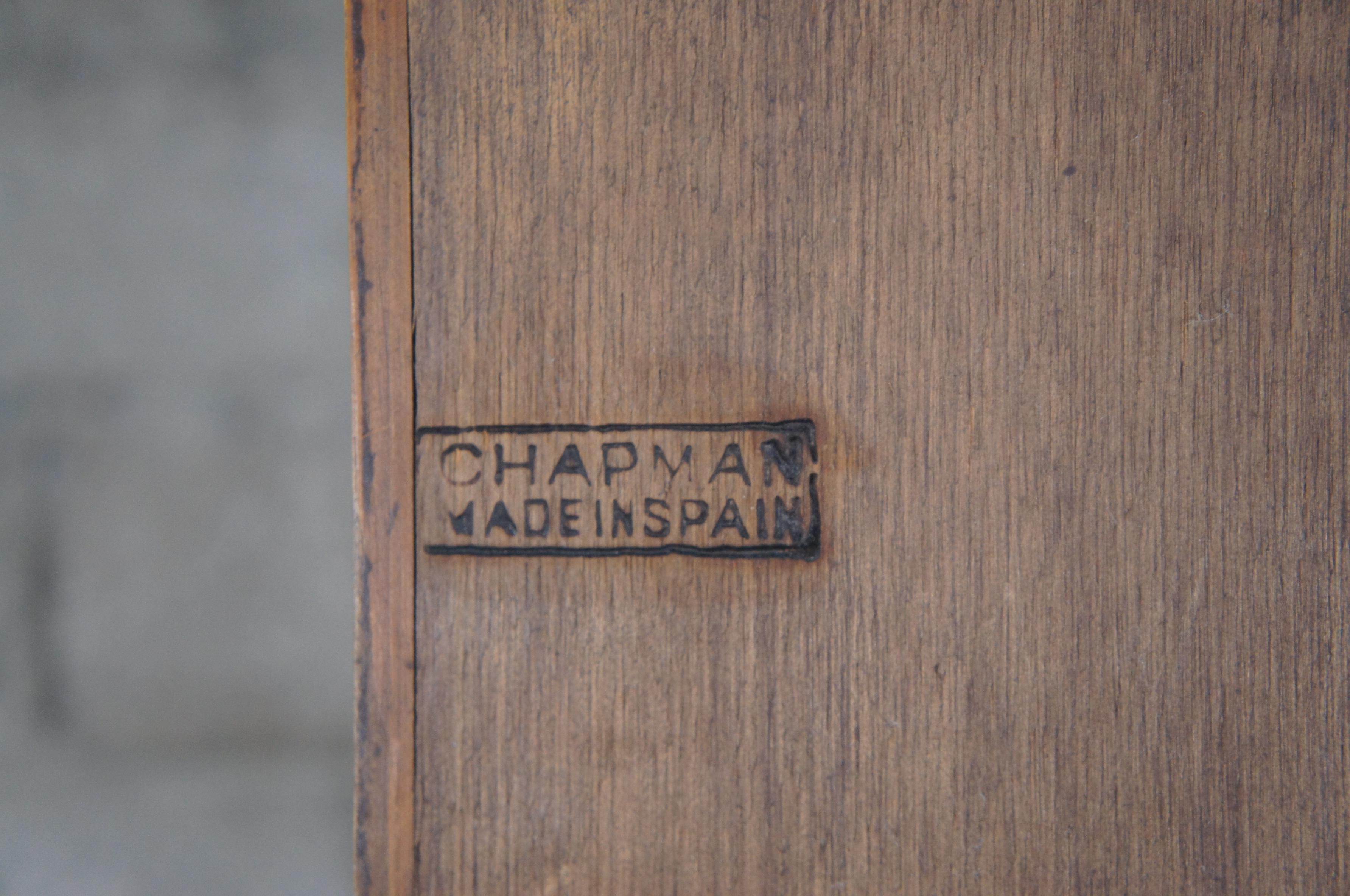 Vintage Chapman Gustavian Distressed Pine Longcase Grandfather Case Clock Spain 3