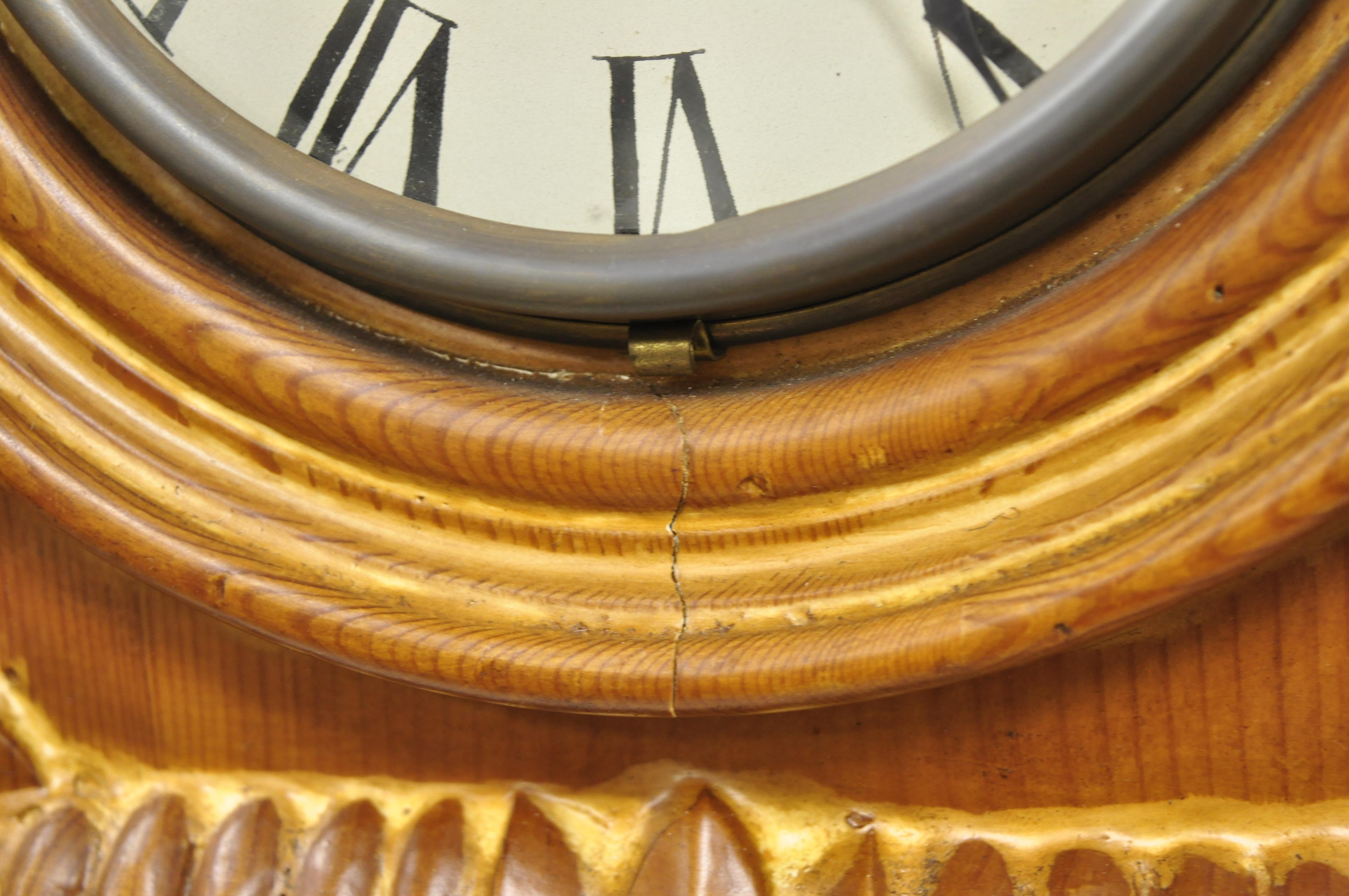 20th Century Vintage Chapman Longcase Grandfather Grandaughter Pine Wood Case Clock Spain For Sale