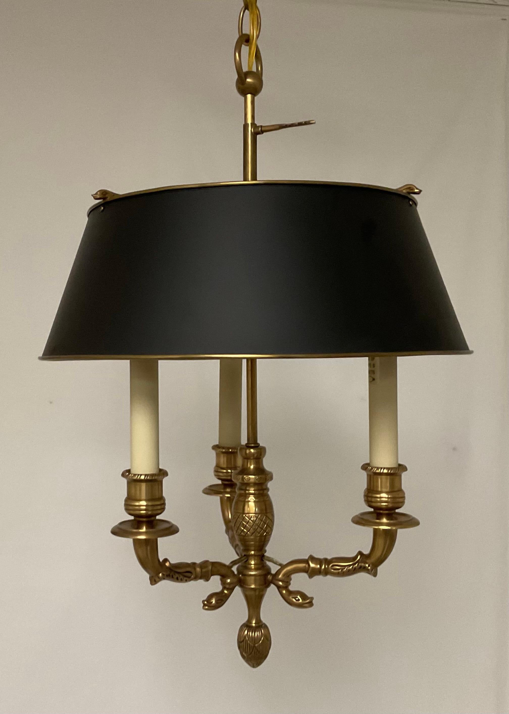 Lampe pendante en laiton massif Bouillotte Vintage Chapman en vente 4