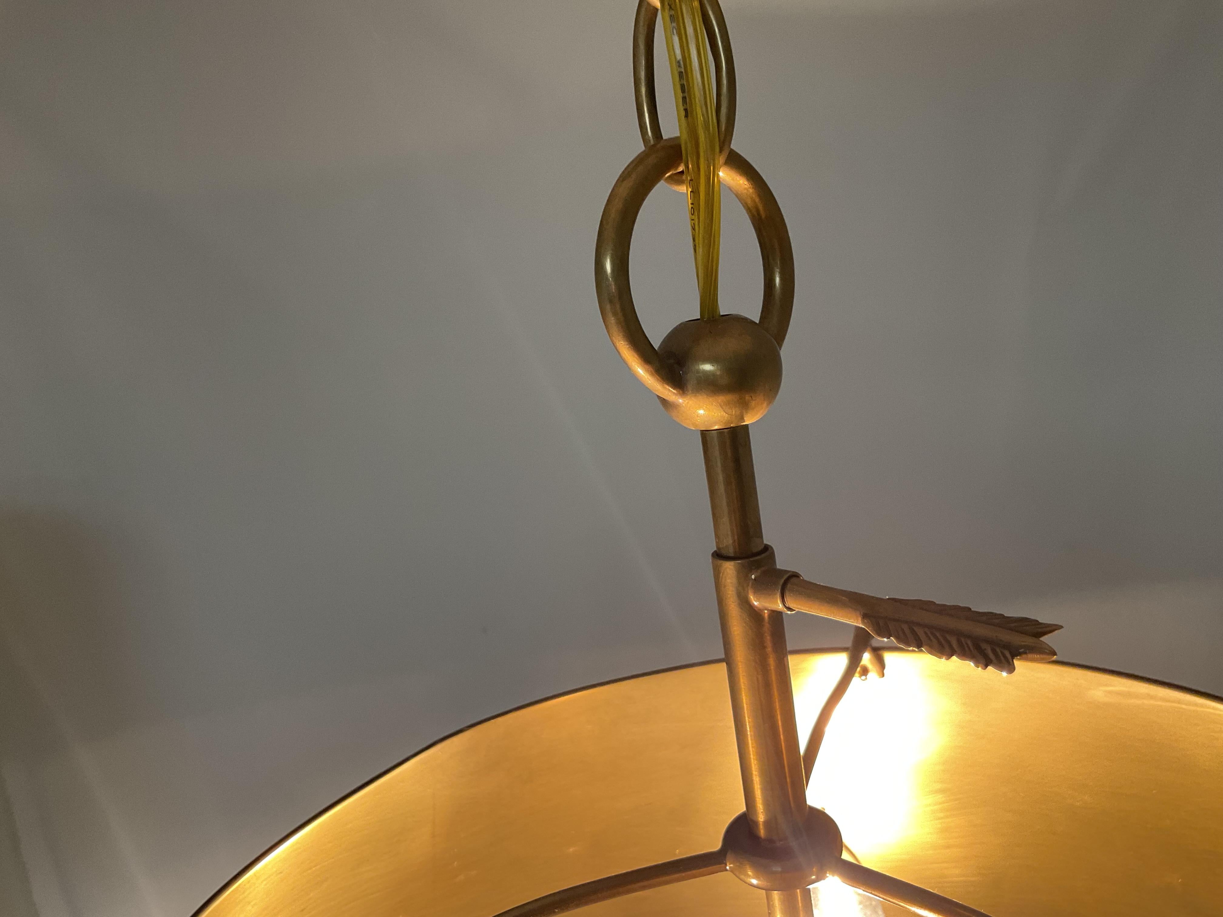 Lampe pendante en laiton massif Bouillotte Vintage Chapman en vente 1