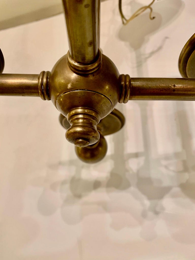 Vintage Chapman Solid Brass Medium Sized Chandelier at 1stDibs ...