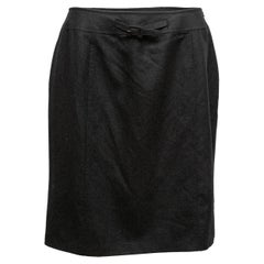 Retro Charcoal Chanel Fall/Winter 1997 Skirt Size FR 44