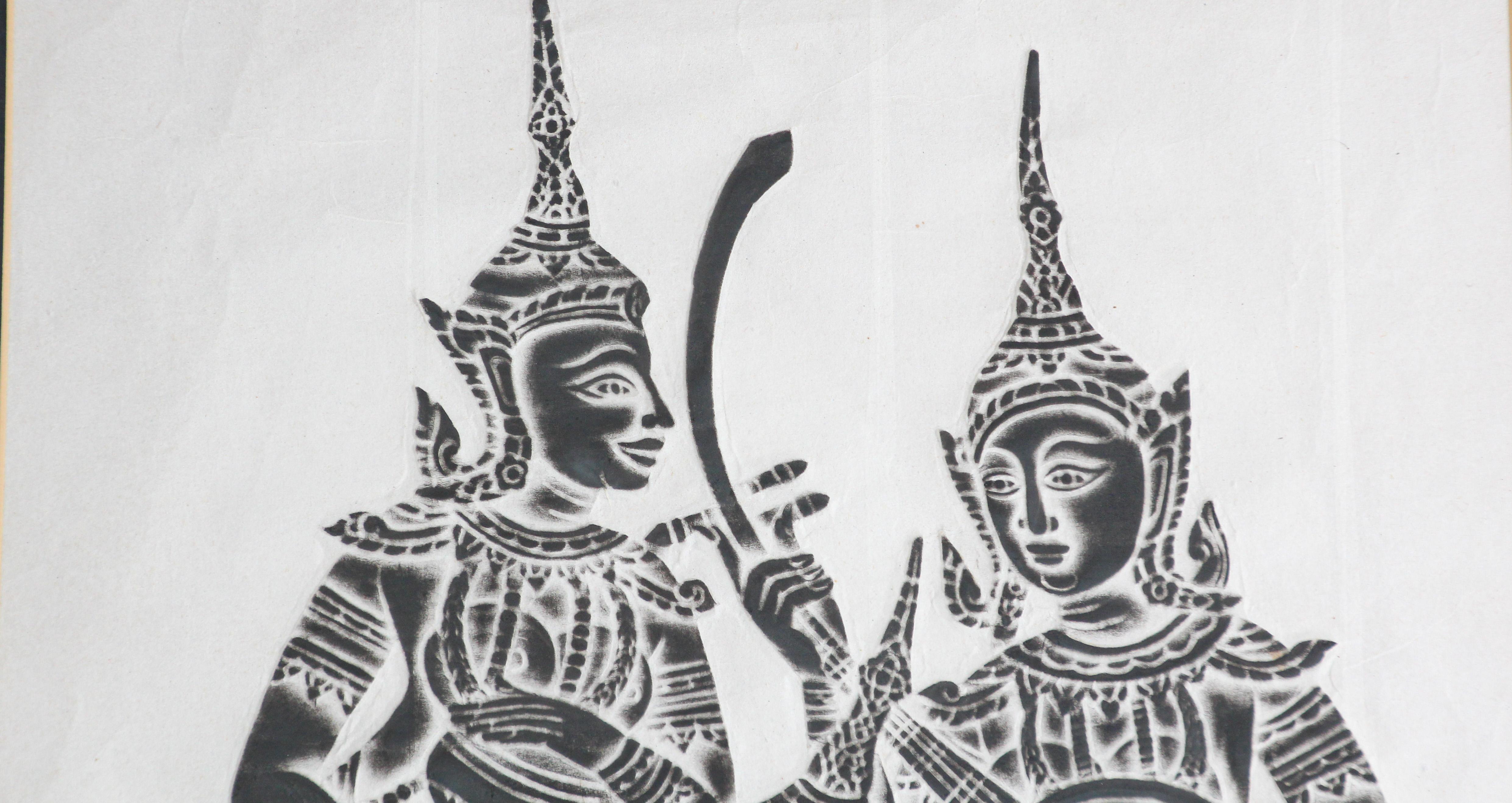 thai rubbing art