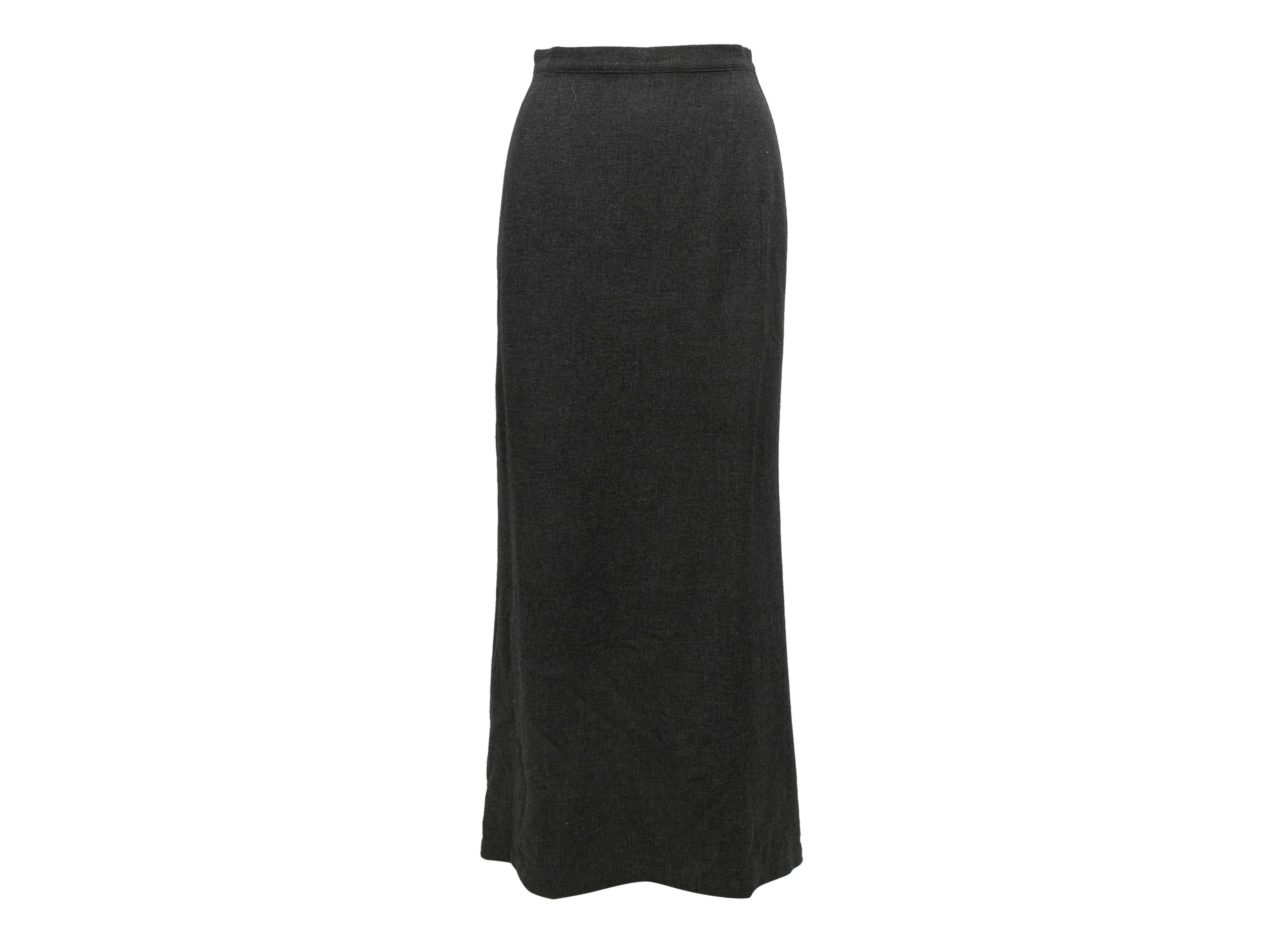 Donna Vintage Yohji Yamamoto Noir Wool Maxi Gonna Suit Designer Taglia 3