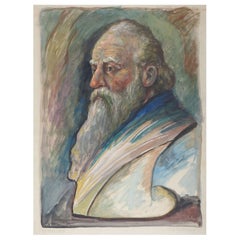 Vintage Charles Berkeley Normann Portrait Painting