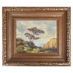 Vintage Charles Bethell California Coastal Landscape Painting