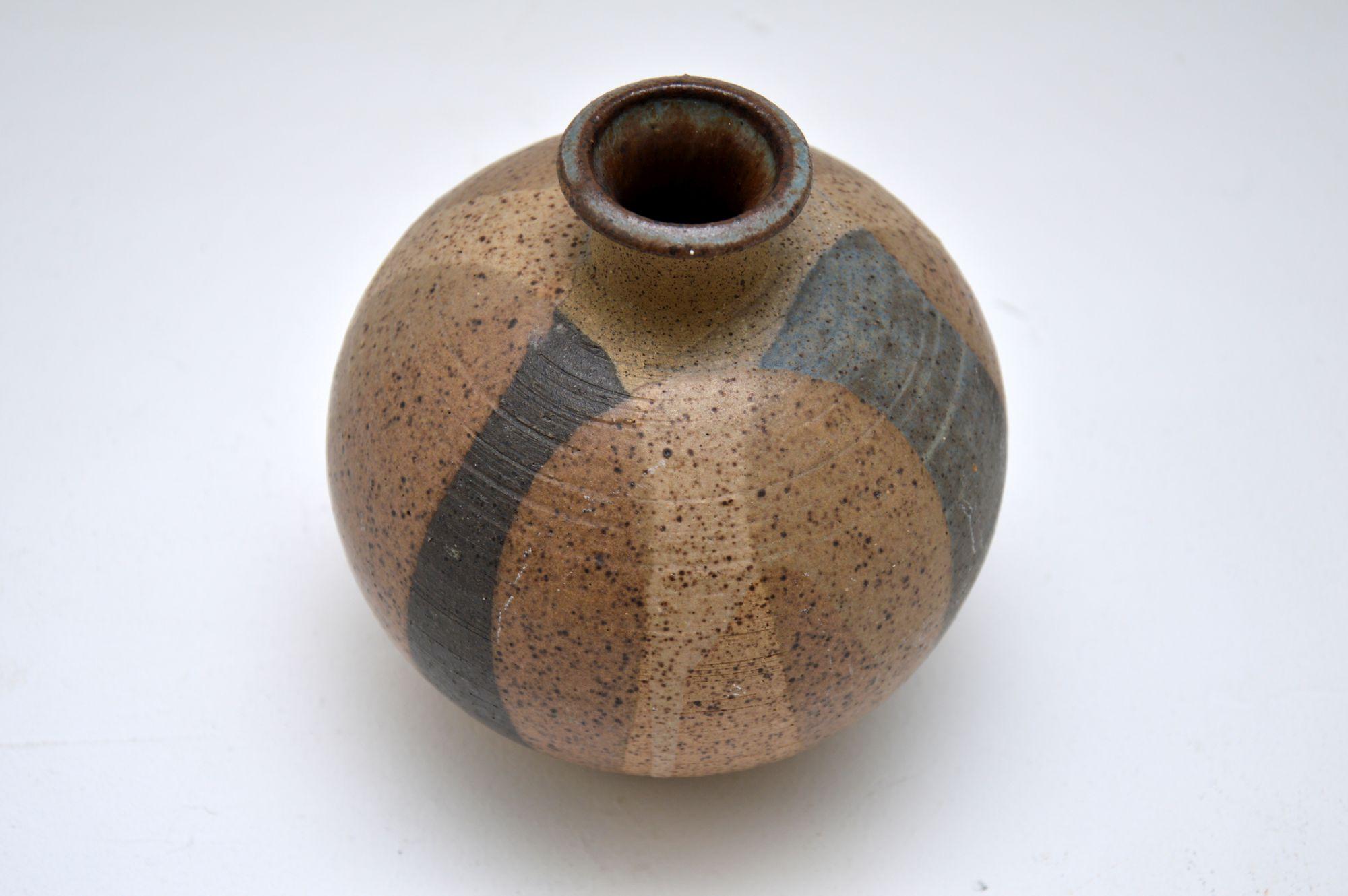 Mid-Century Modern Vintage Charles Counts Studio Pottery Vase