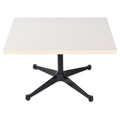 Charles Eames for Herman Miller Rectangular White and Black Side Table