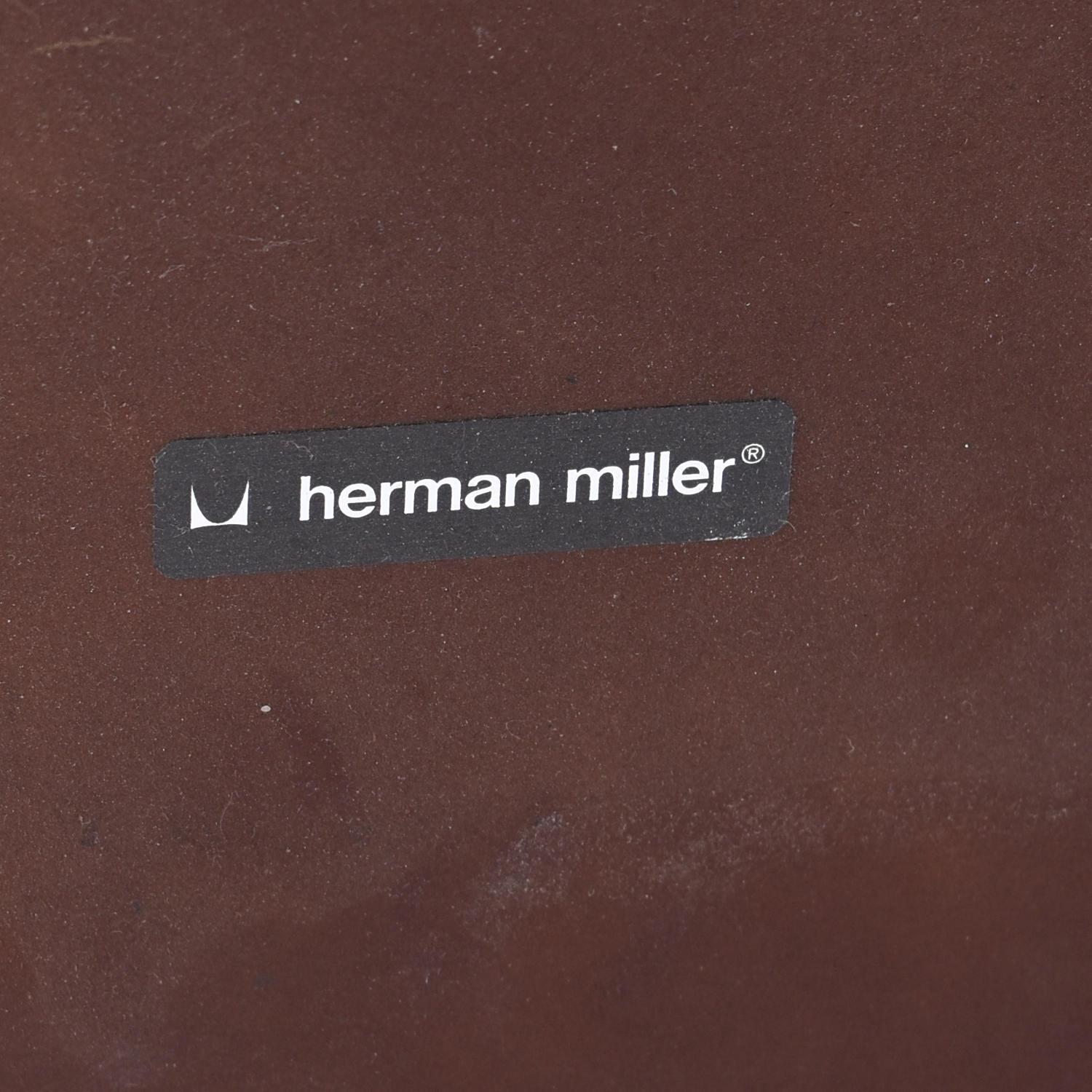 Vintage Charles Eames für Herman Miller Rechteckiger Beistelltisch in Weiß und Schwarz (Ende des 20. Jahrhunderts) im Angebot