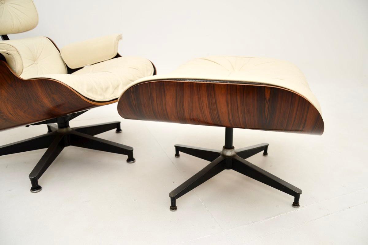 Vintage Charles Eames Lounge Chair and Ottoman by Herman Miller 5