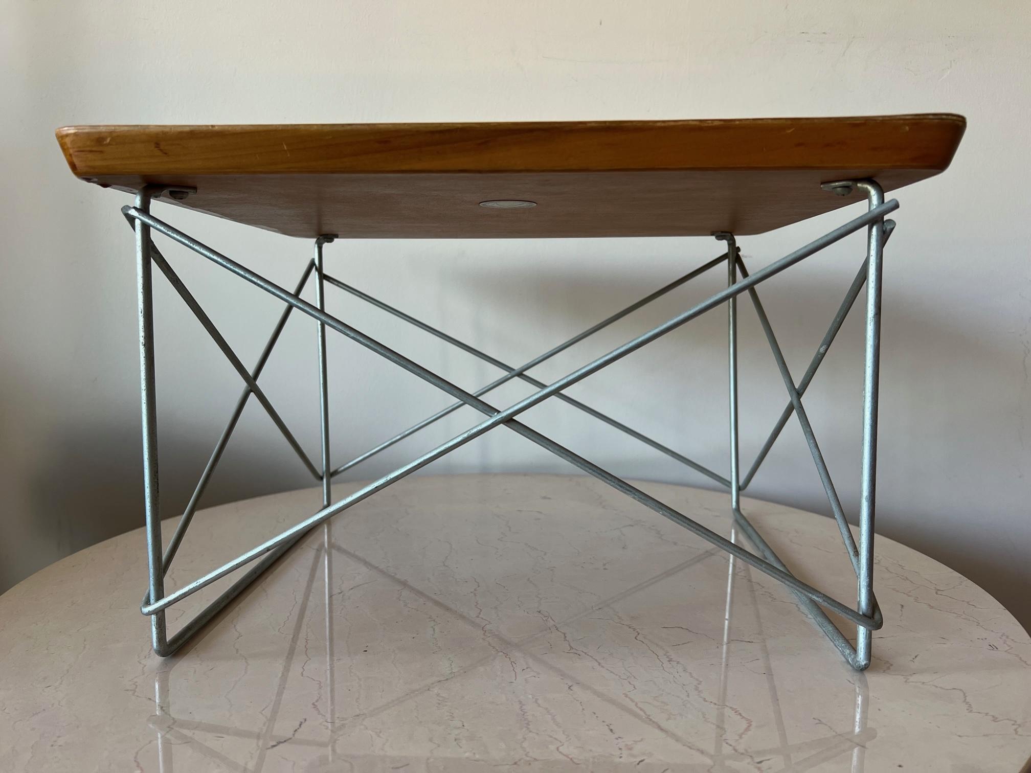 Modern Vintage Charles Eames LTR Table Herman Miller For Sale