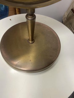 Vintage Charles Hollis Jones Large Oval Brass Vanity Mirror