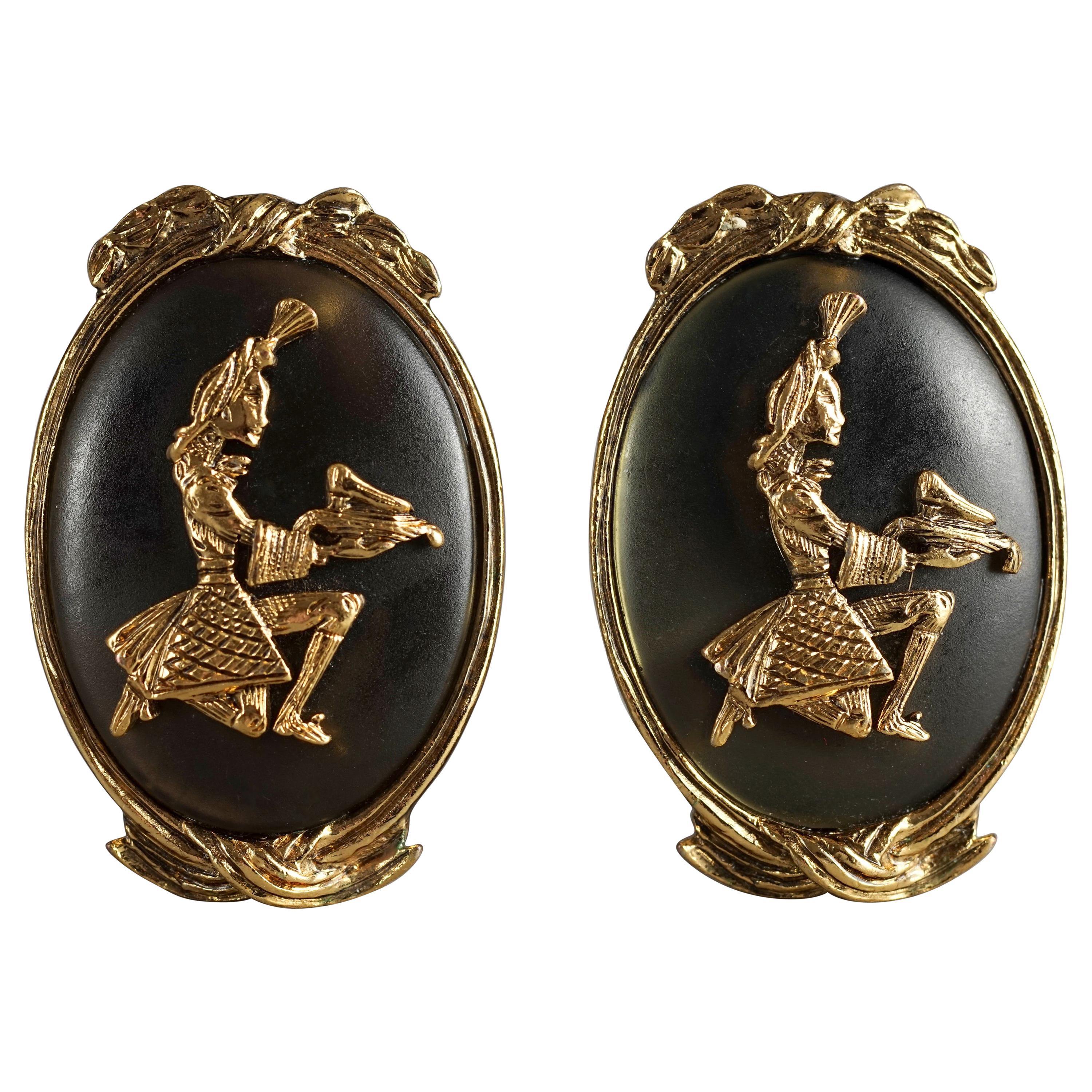 Vintage CHARLES JOURDAN Figural Earrings For Sale