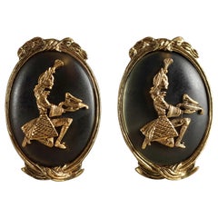 Vintage CHARLES JOURDAN Figural Earrings