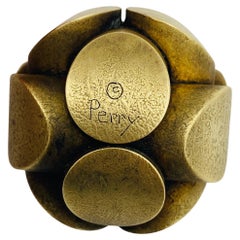 Vintage Charles Perry Latón "Puzzle de bolas" 1982