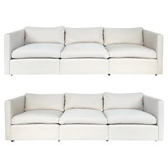 Sofás tapizados Vintage Charles Pfister Knoll Studio, dos disponibles