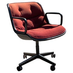 Vintage Charles Pollock For Knoll Arm Executive Chair