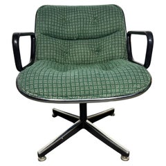 VINTAGE CHARLES POLLOCK  / KNOLL Swivel Arm Chair