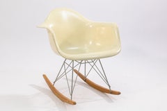 Vintage Charles & Ray Eames for Herman Miller RAR Fiberglass Shell Rocking Chair